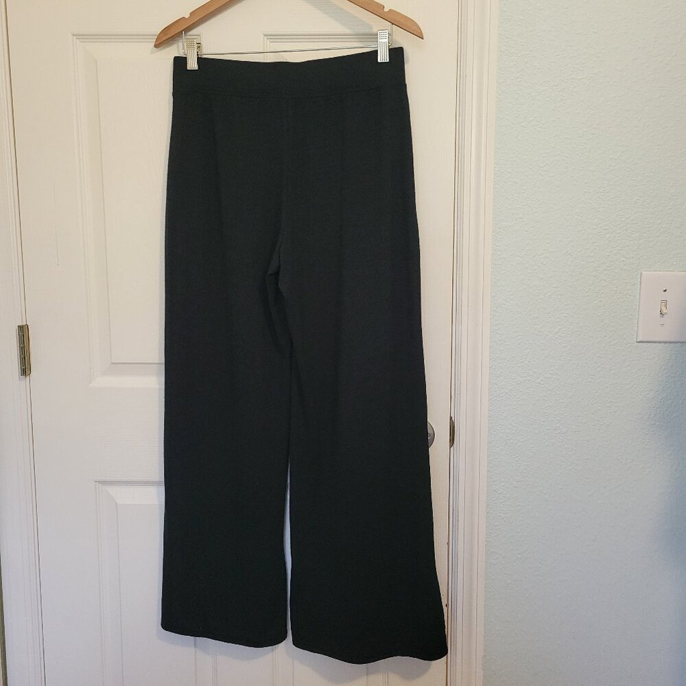 GAP Wide Leg Pant- True Black- Sweater/Knit Fabric- NWT - Picture 2 of 9